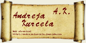 Andreja Kurćela vizit kartica